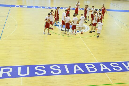 Basketball. Training session of Russian national men's team