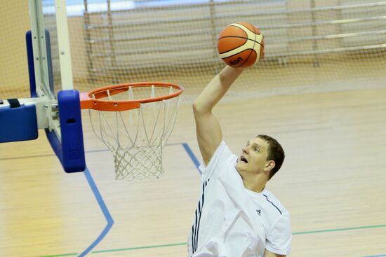 Basketball. Training session of Russian national men's team