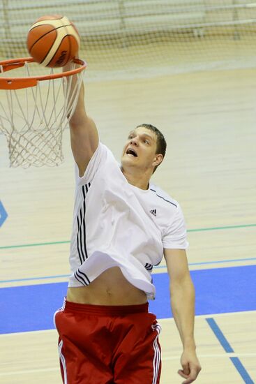 Basketball. Training session of Russian national men's team