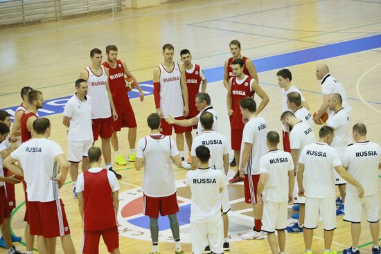 Basketball. Training session of Russian national men's team