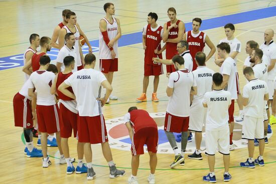 Basketball. Training session of Russian national men's team