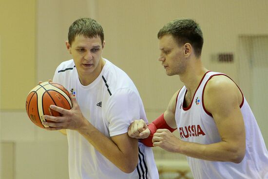 Basketball. Training session of Russian national men's team