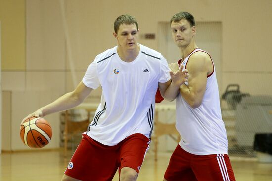 Basketball. Training session of Russian national men's team