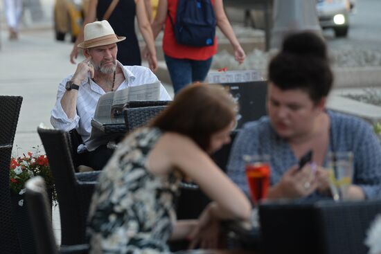 New summer patios opened on Tverskaya Street after renovation
