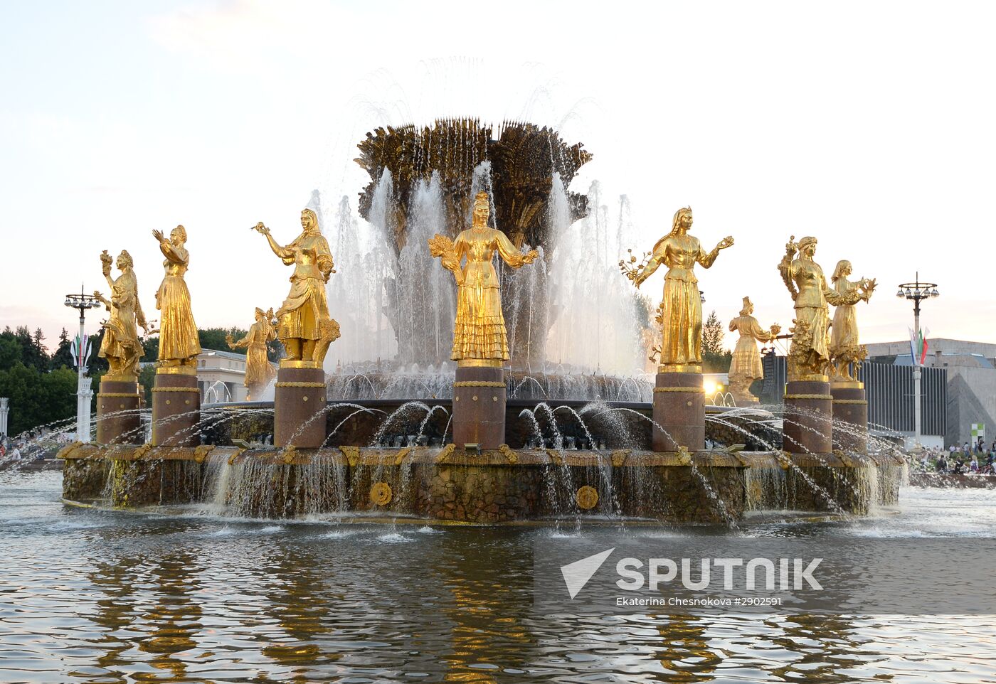 Fountains at VDNKh.
