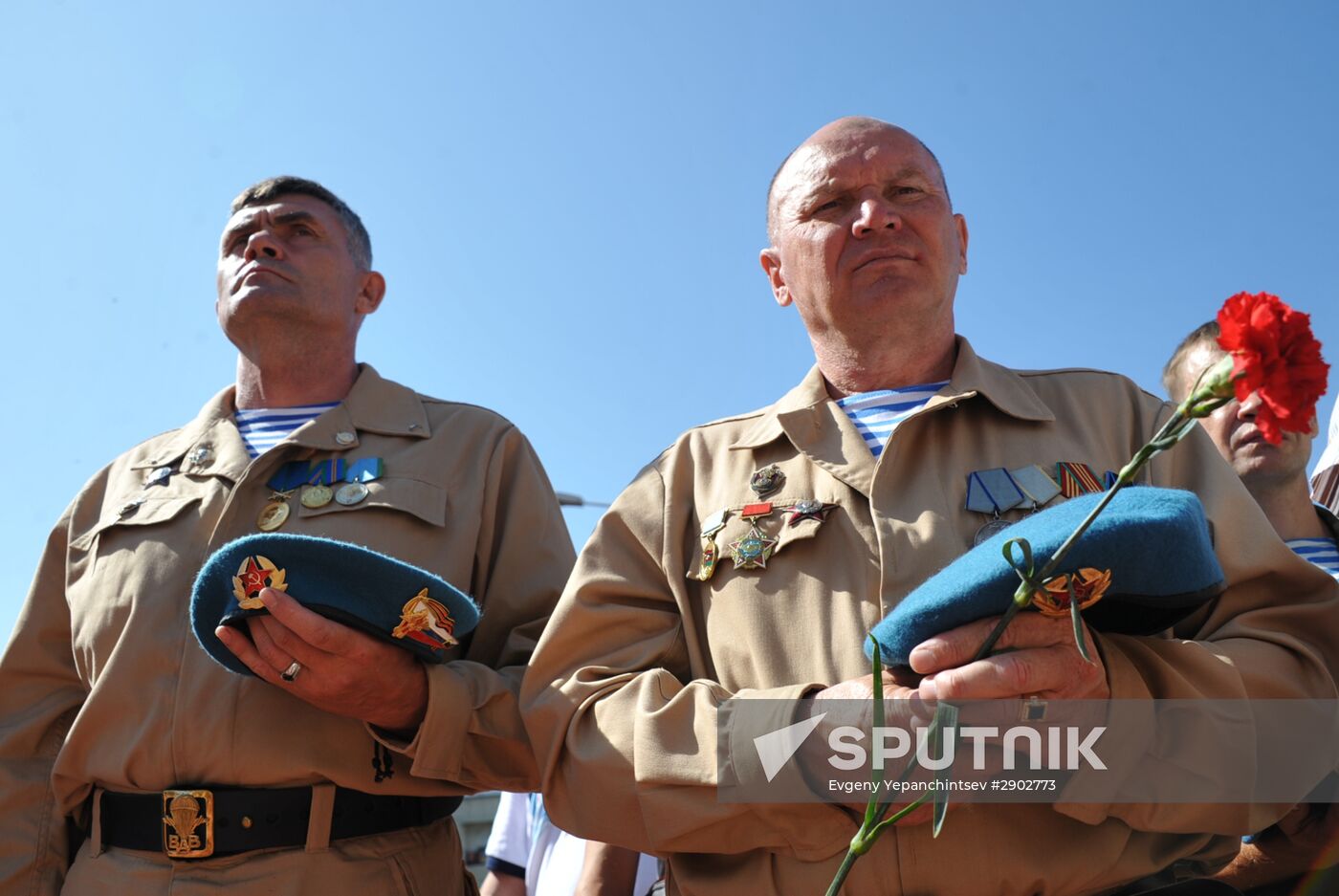 Celebrating Airborne Force Day in Russian cities