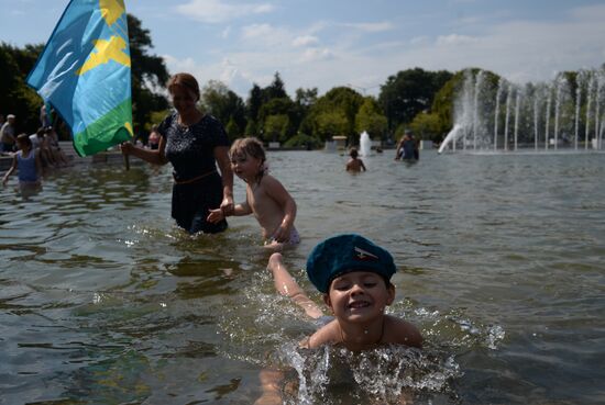 Celebrating Airborne Force Day in Moscow