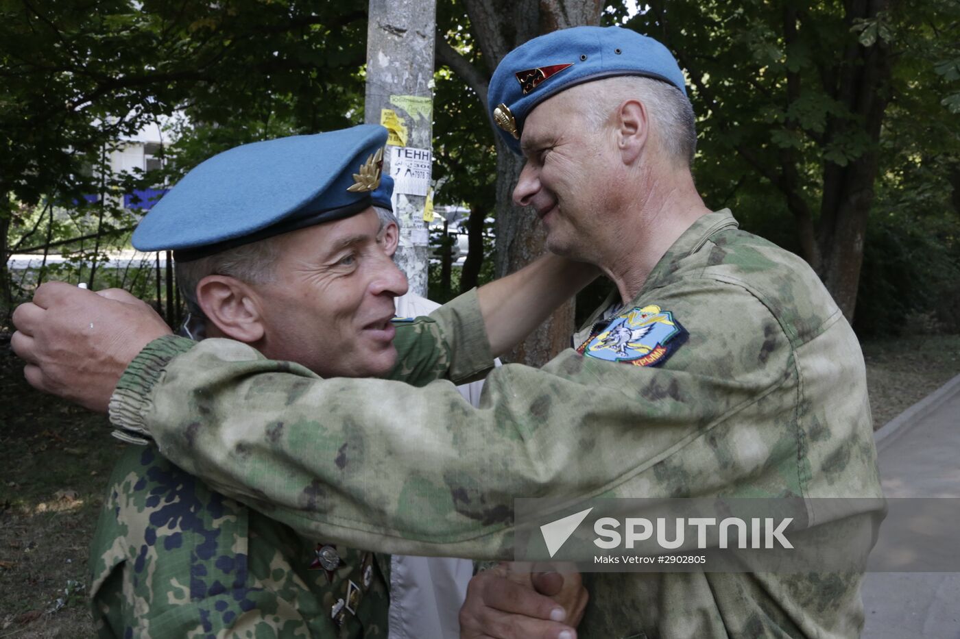 Celebrating Airborne Force Day in Russian cities