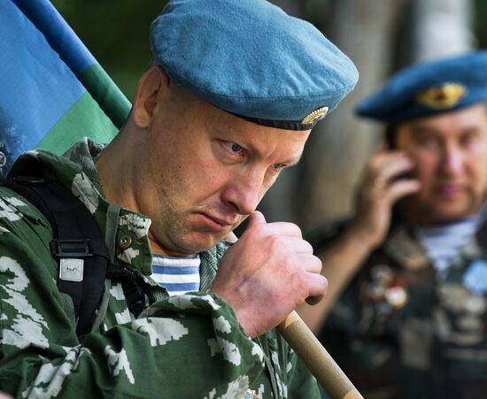 Celebrating Airborne Force Day in Russian cities