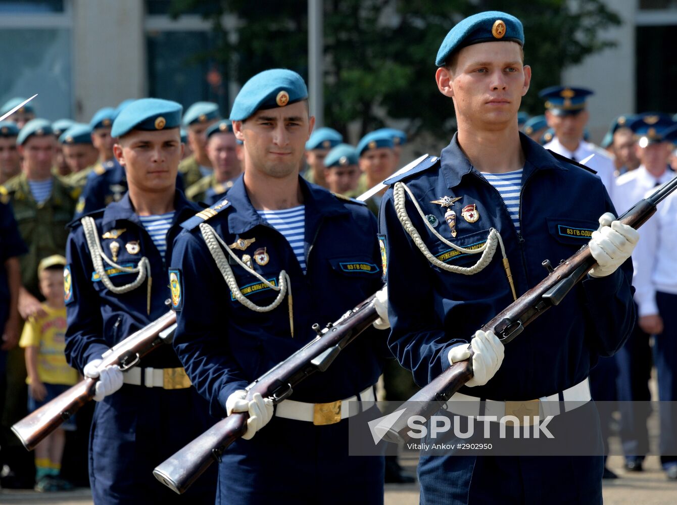 Celebrating Airborne Force Day in Russian cities