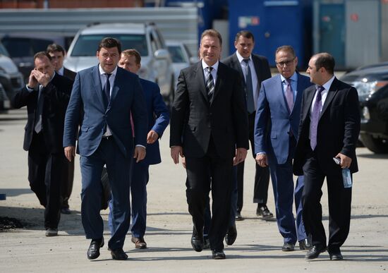 First Deputy Prime Minister Igor Shuvalov inspects FIFA World Cup facilities in Yekaterinburg