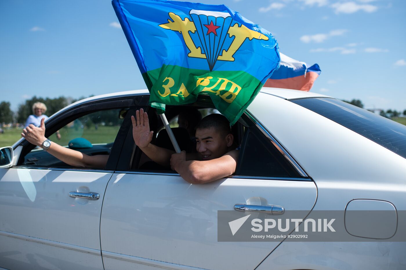 Celebrating Airborne Force Day in Russian cities