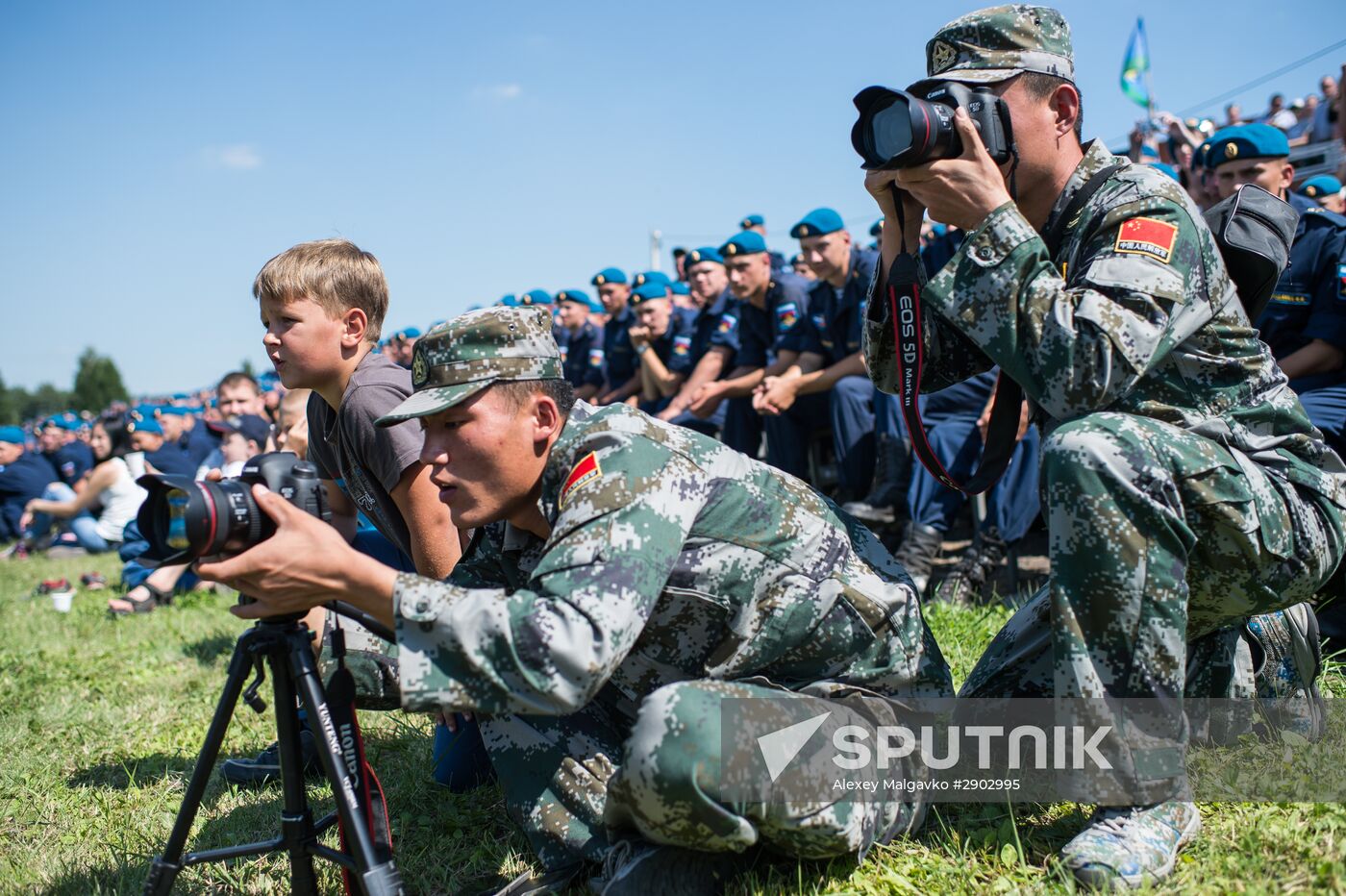 Celebrating Airborne Force Day in Russian cities