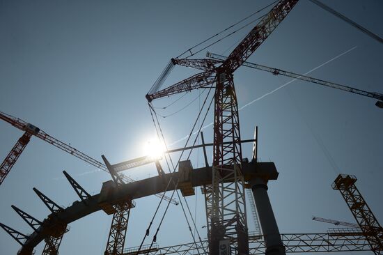 Russia's First Deputy Prime Minister Igor Shuvalov inspects 2018 FIFA World Cup facilities in Yekaterinburg