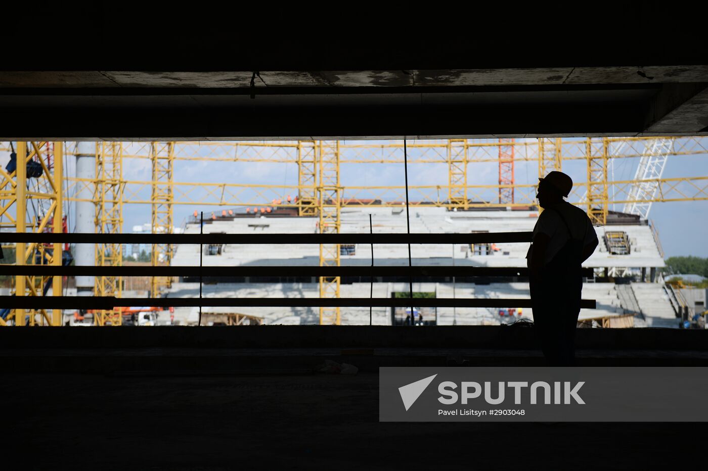 Russia's First Deputy Prime Minister Igor Shuvalov inspects 2018 FIFA World Cup facilities in Yekaterinburg