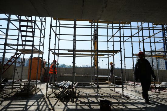 Russia's First Deputy Prime Minister Igor Shuvalov inspects 2018 FIFA World Cup facilities in Yekaterinburg