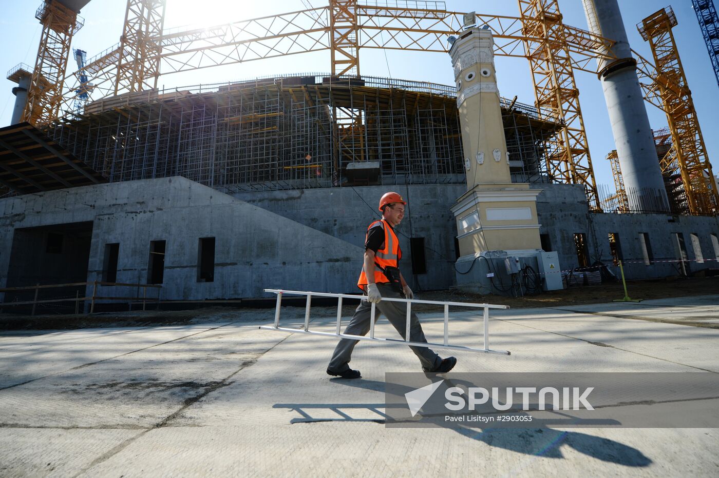Russia's First Deputy Prime Minister Igor Shuvalov inspects 2018 FIFA World Cup facilities in Yekaterinburg