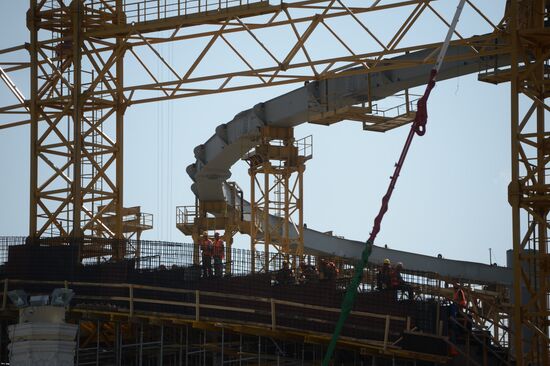Russia's First Deputy Prime Minister Igor Shuvalov inspects 2018 FIFA World Cup facilities in Yekaterinburg
