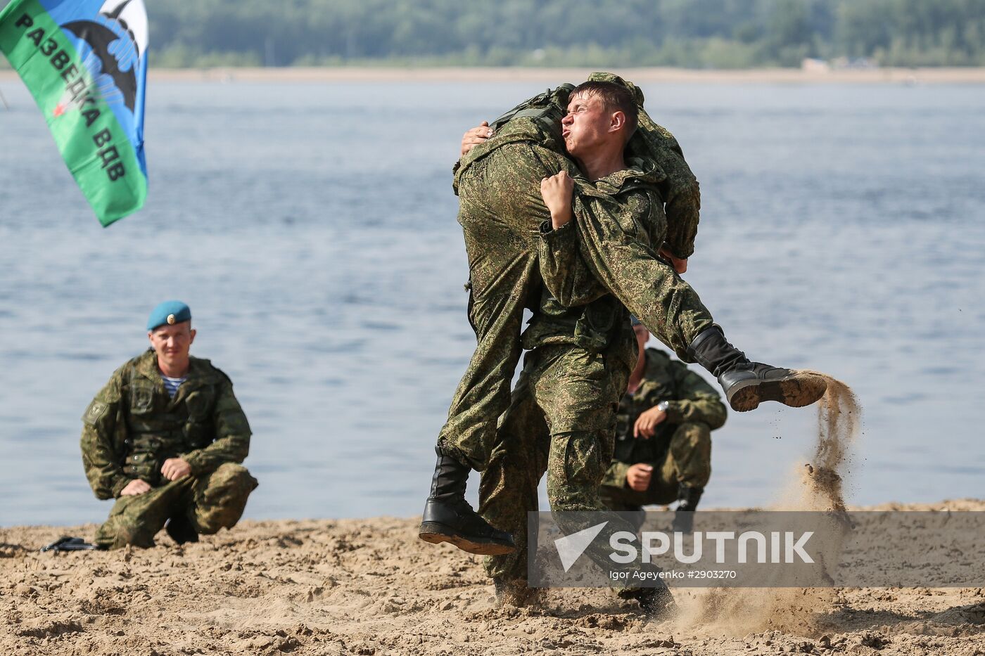 Celebrating Airborne Force Day in Russian cities