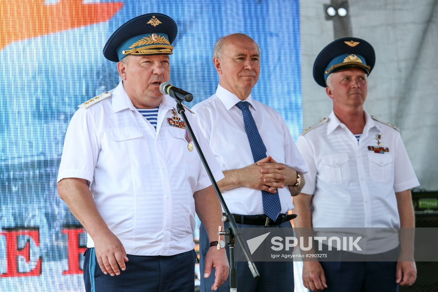 Celebrating Airborne Troops Day in Russian cities