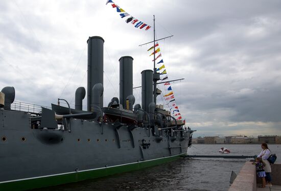 Cruiser Aurora Museum reopens for visitors in St. Petersburg