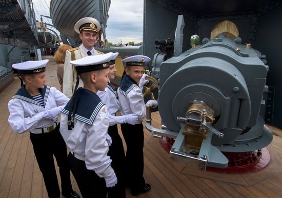 Cruiser Aurora Museum reopens for visitors in St. Petersburg