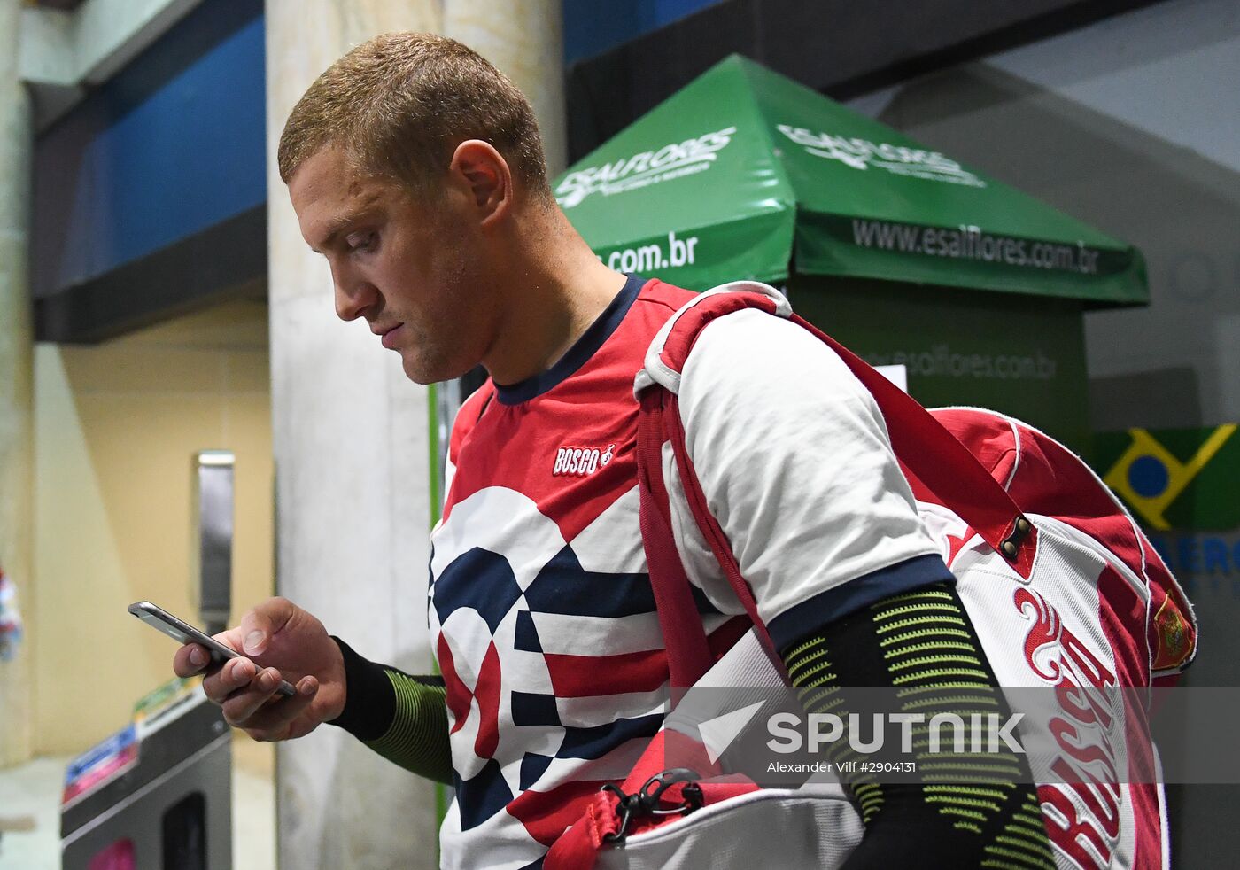 Russian swimmers arrive at Olympic Games in Rio deJaneiro