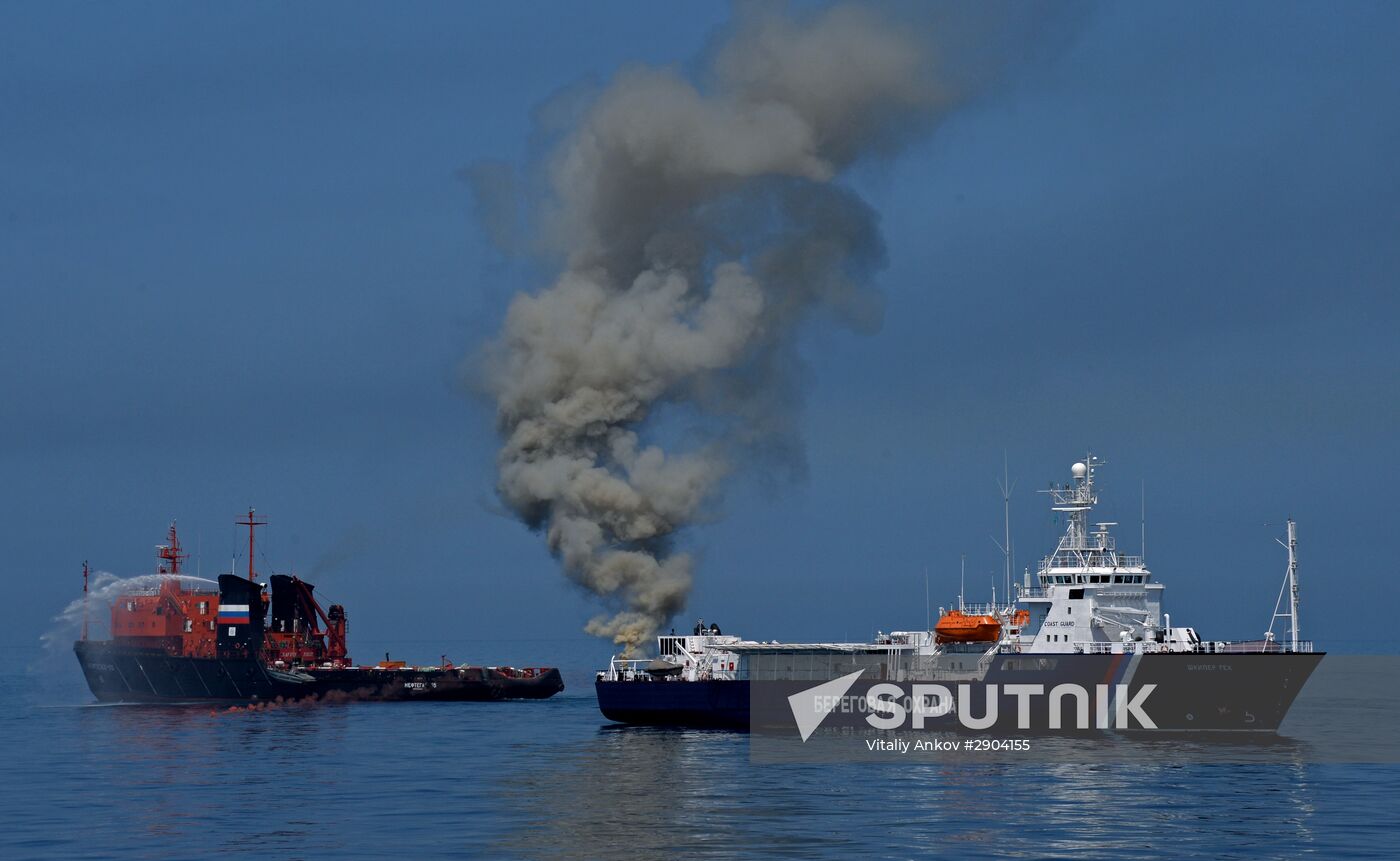 Coast guards hold Joint Strike international drill in Primorsky Territory