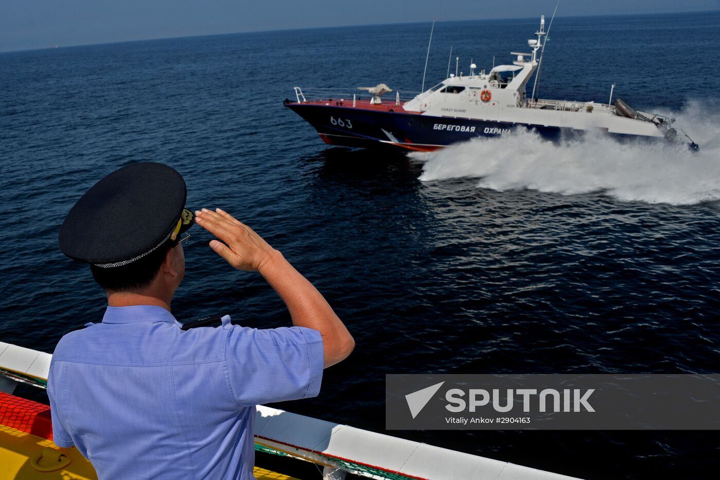 Coast guards hold Joint Strike international drill in Primorsky Territory