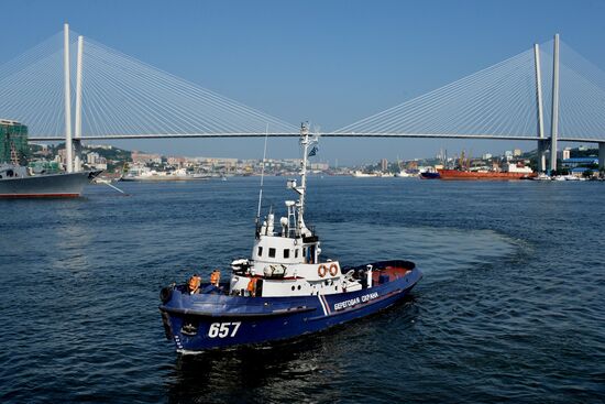 Coast guards hold Joint Strike international drill in Primorsky Territory