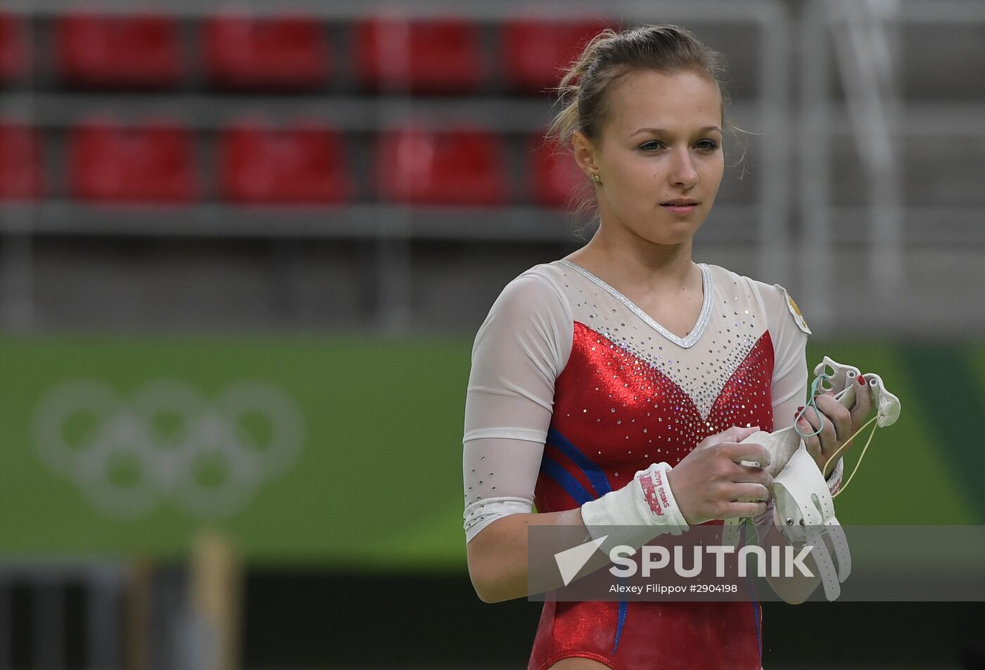 Russia artistic gymnastics team holds training in Rio