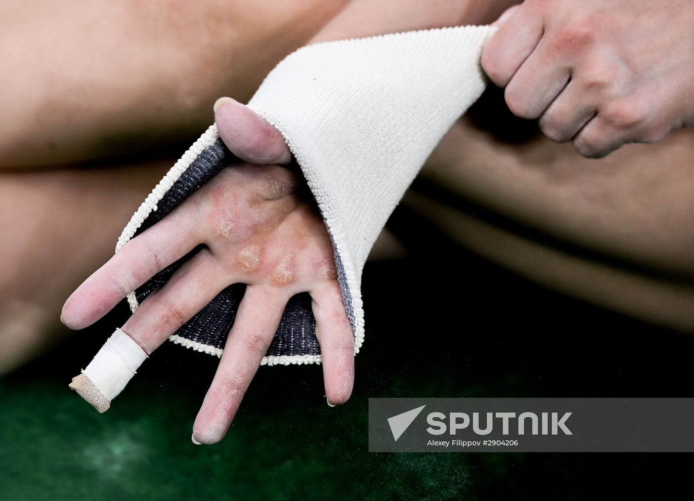 Russia artistic gymnastics team holds training in Rio