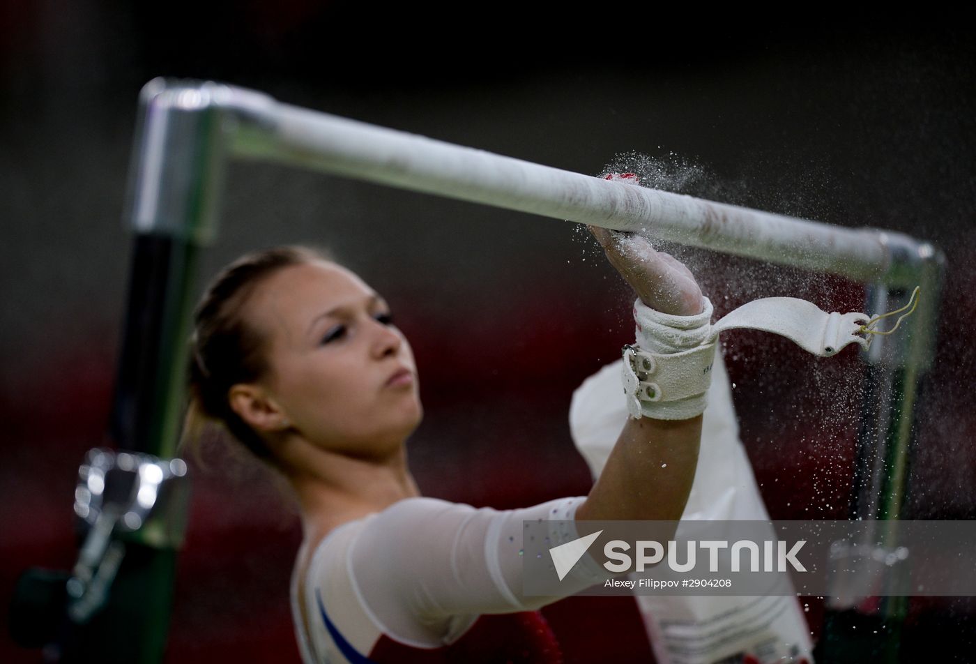 Russia artistic gymnastics team holds training in Rio