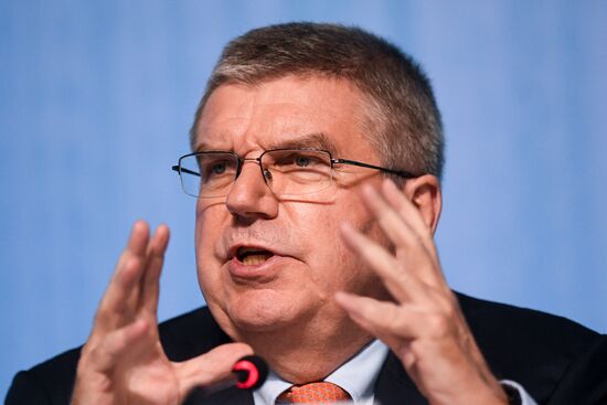 Press conference with IOC President Thomas Bach