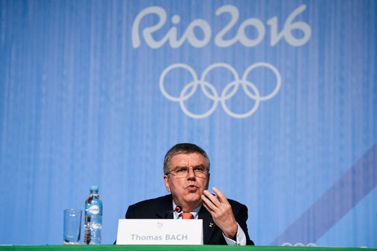 Press conference with IOC President Thomas Bach