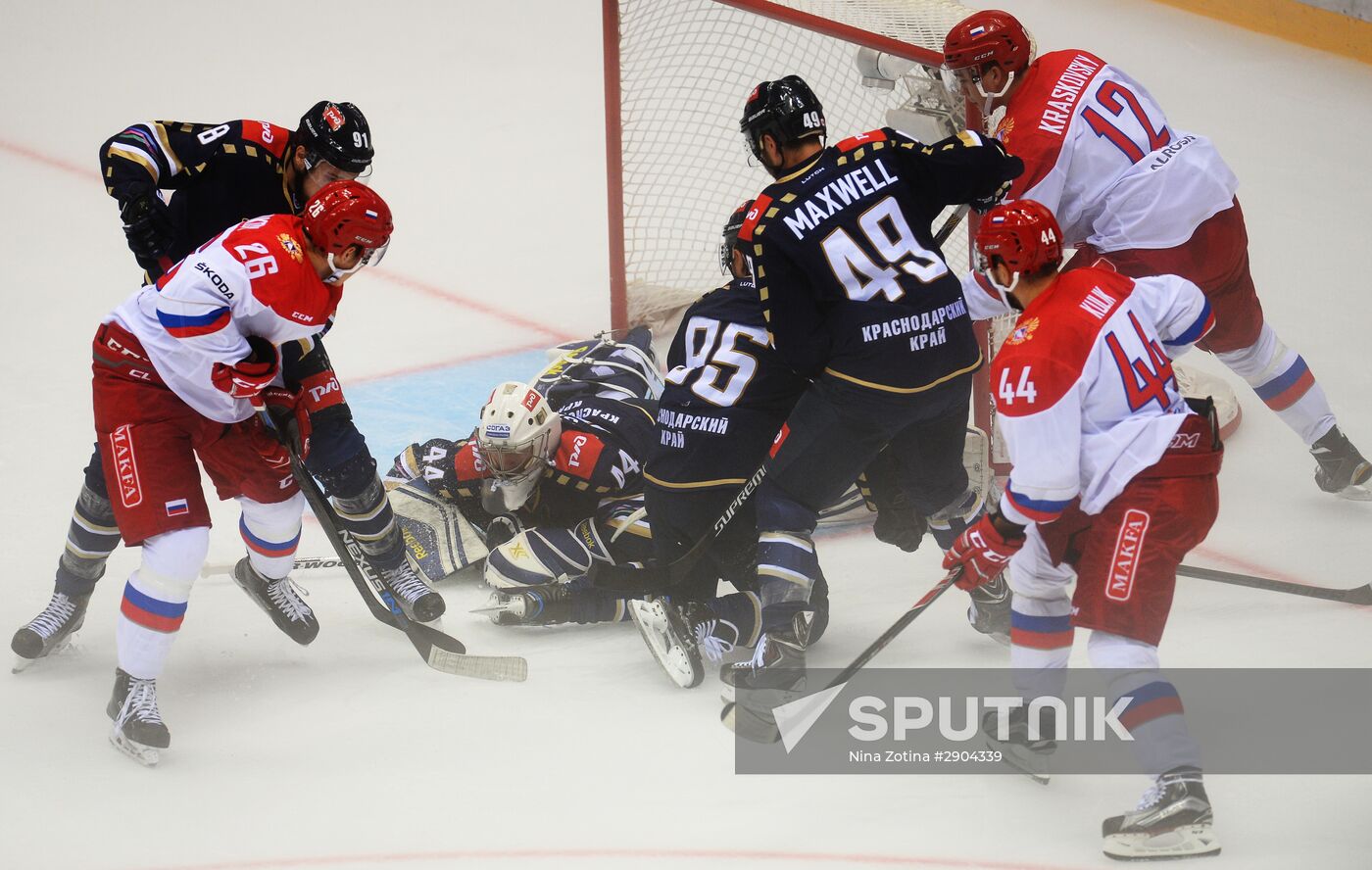 Sochi Hockey Open. HC Sochi vs. Russian Olympic team