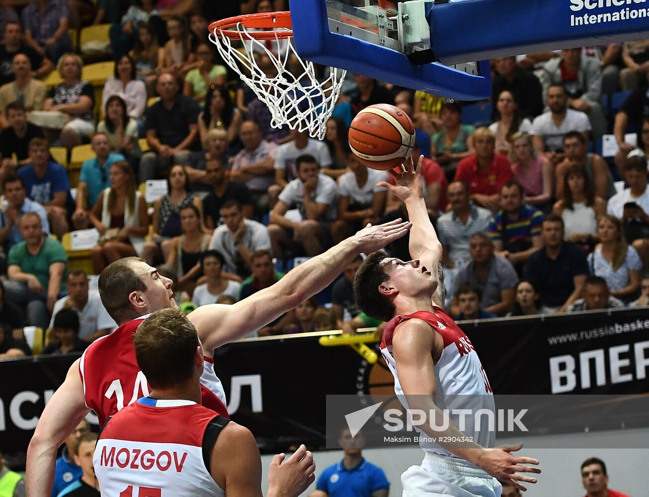 Basketball. Men's friendly match Russia vs. Belarus