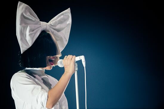 Sia gives concert in Moscow