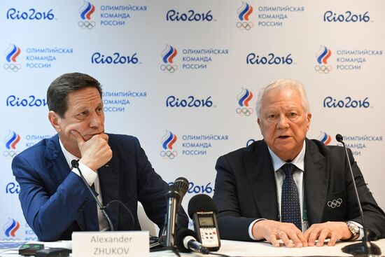 Press conference with Zhukov, Smirnov, Kazikov