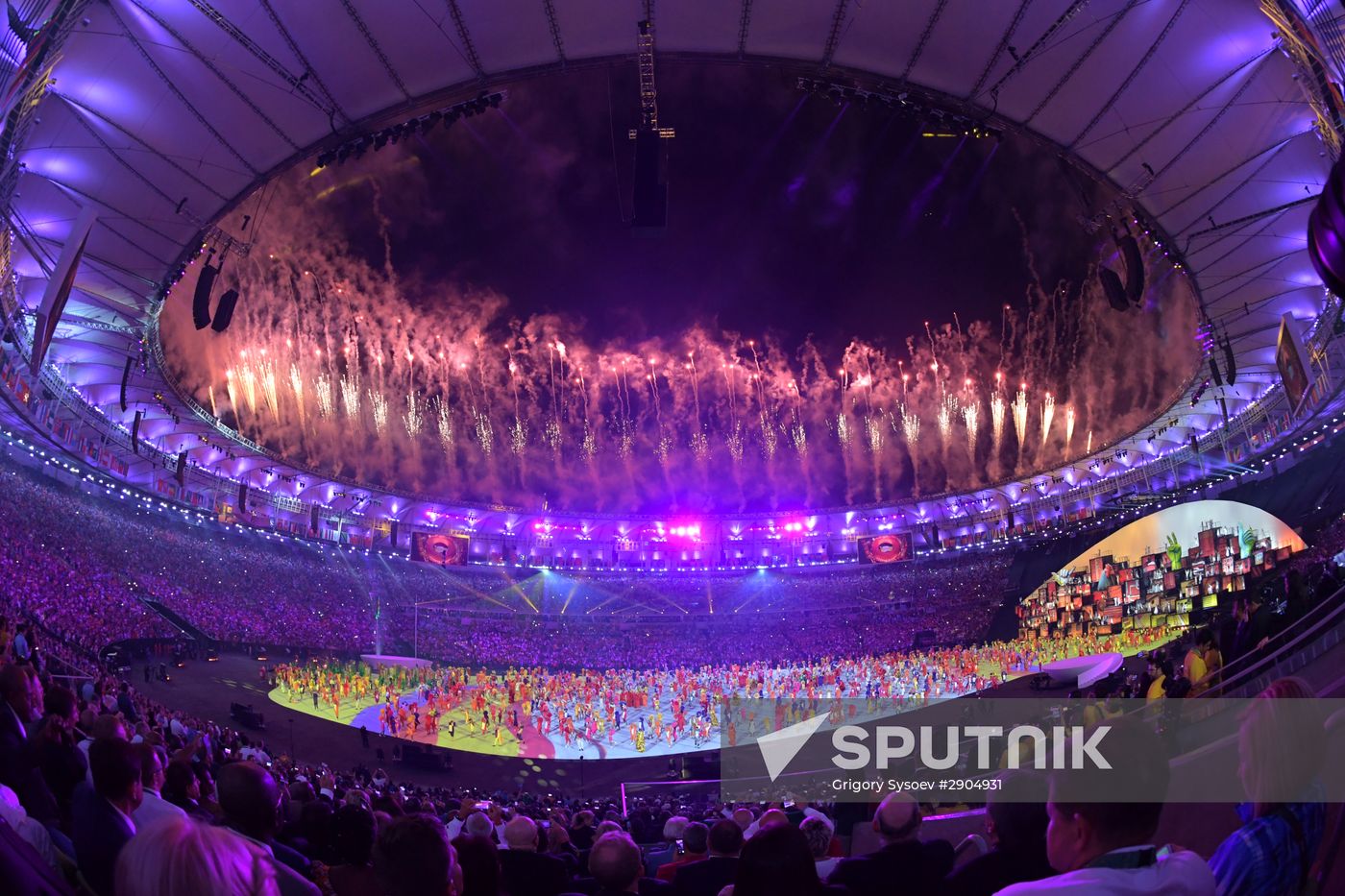 Opening ceremony of XXXI Summer Olympic Games in Rio de Janeiro