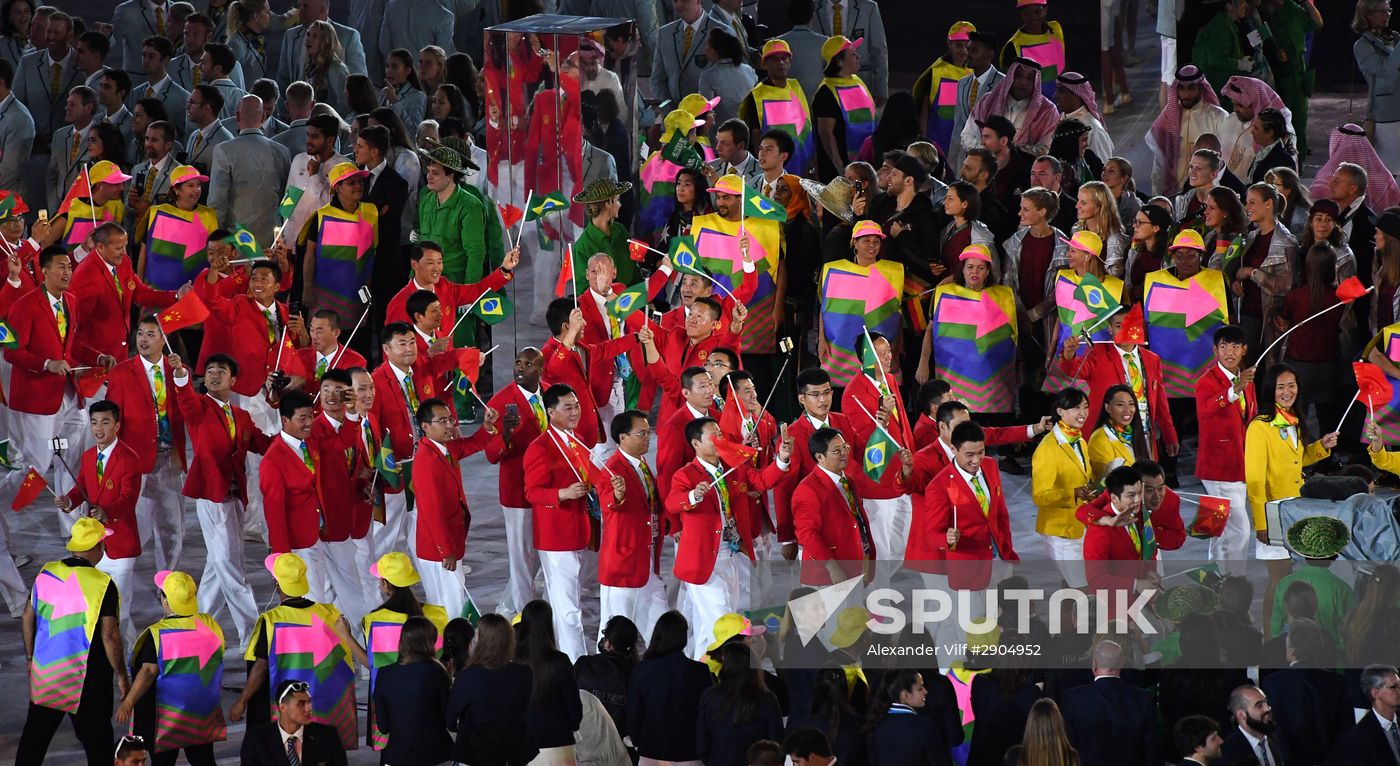 Opening ceremony of XXXI Summer Olympic Games in Rio de Janeiro