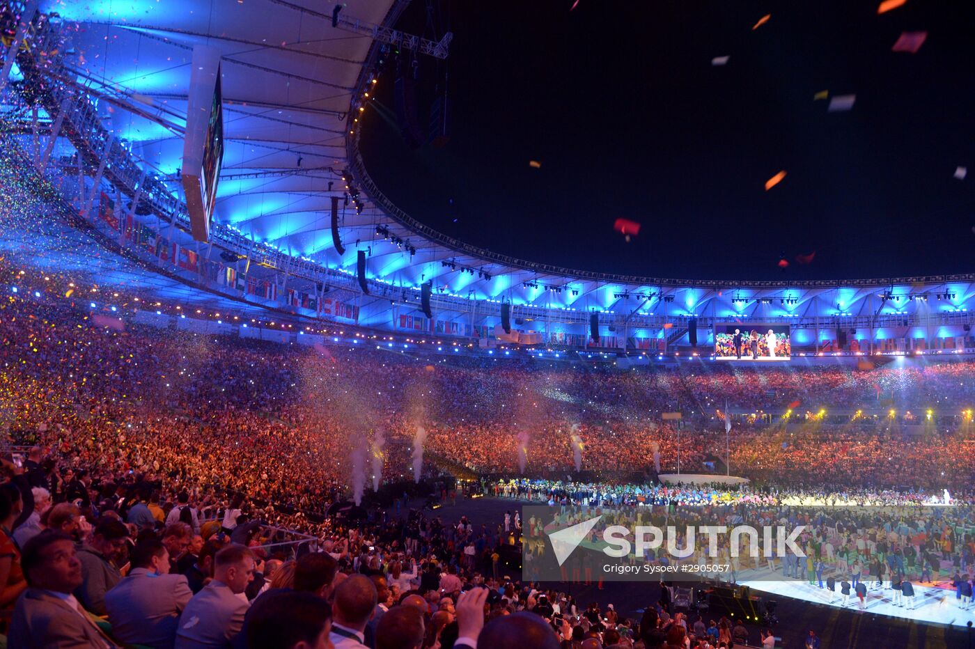 Opening ceremony of XXXI Summer Olympic Games in Rio de Janeiro