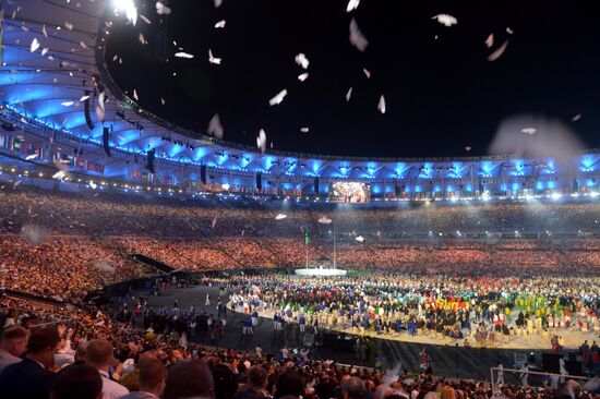 Opening ceremony of XXXI Summer Olympic Games in Rio de Janeiro