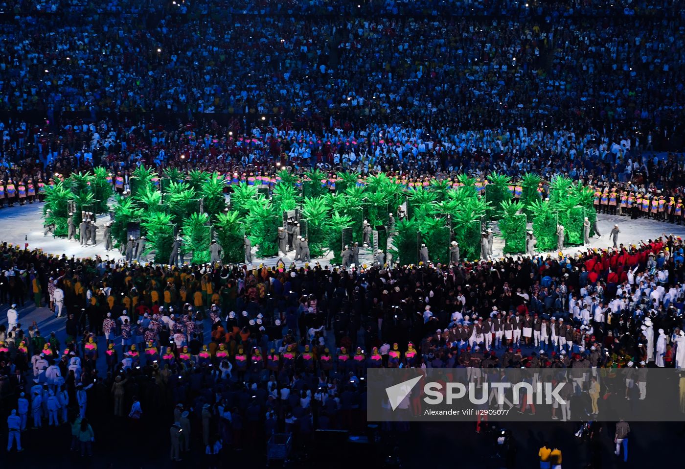 Opening ceremony of XXXI Summer Olympic Games in Rio de Janeiro
