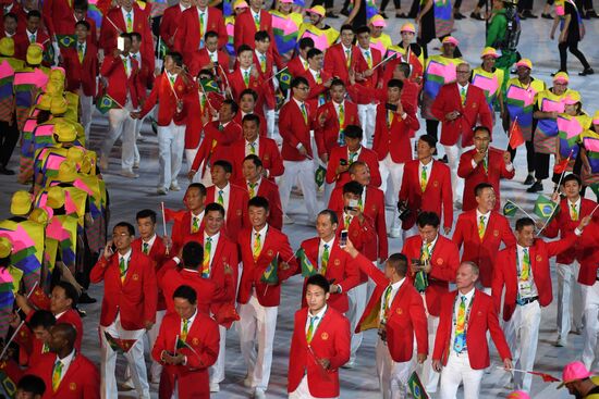 Opening ceremony of XXXI Summer Olympic Games in Rio de Janeiro