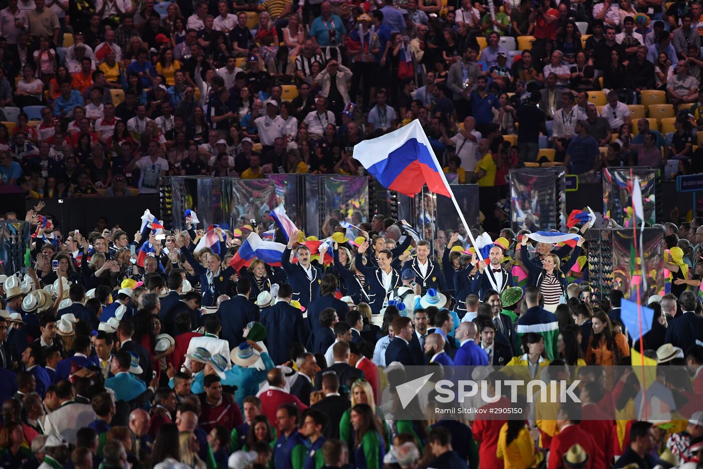 Opening ceremony of XXXI Summer Olympic Games in Rio de Janeiro