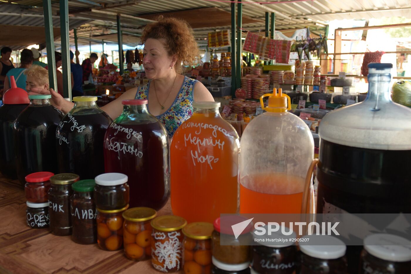 Market trade in Gagra