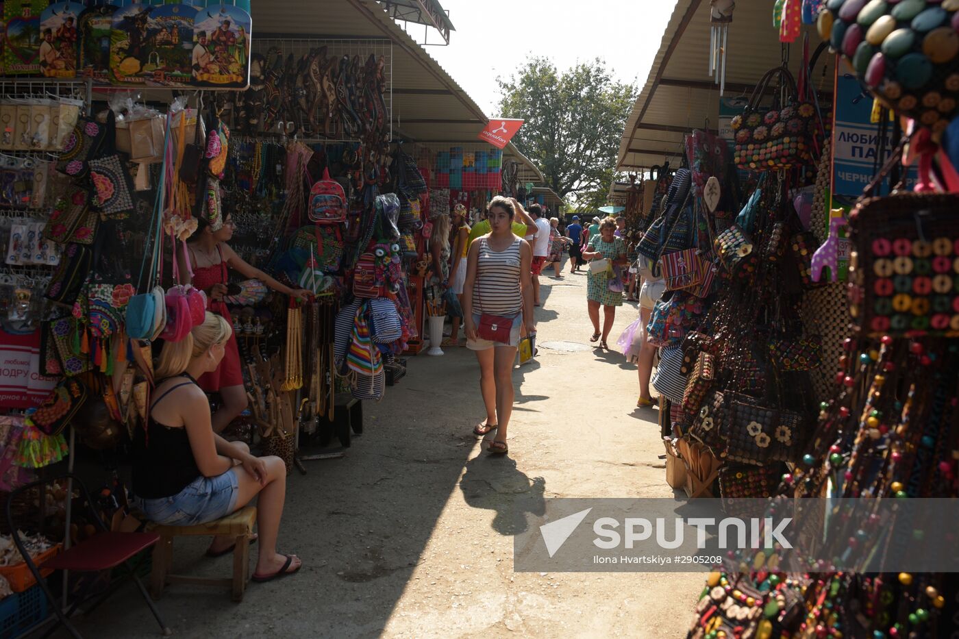 Market trade in Gagra