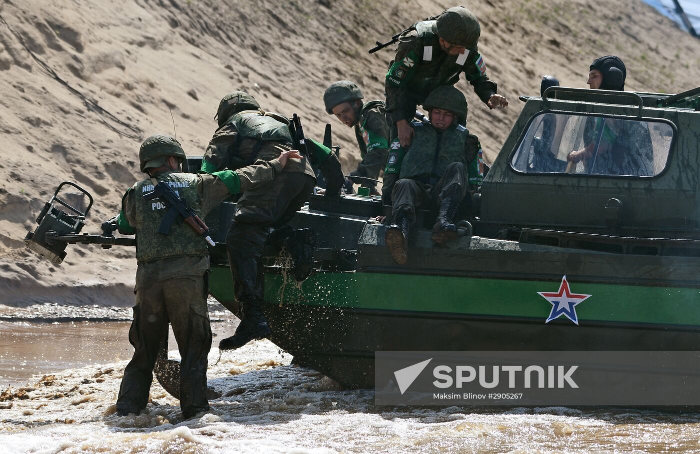 Open Water 2016 international engineer troops contest
