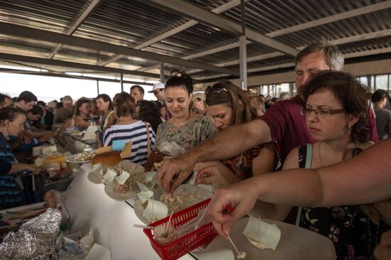 Cheese festival in the Moscow region